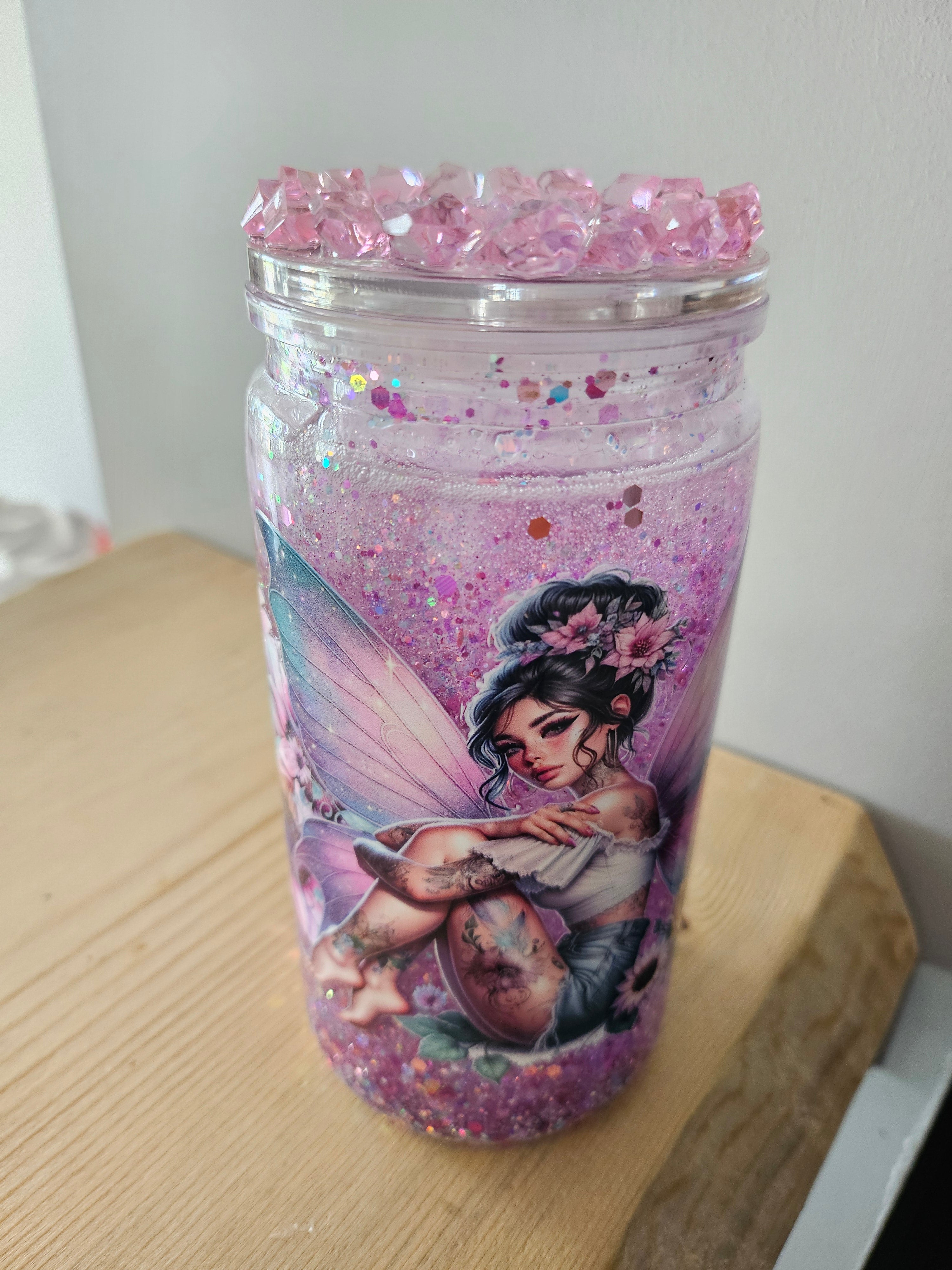 gobelet paillettes et wrap