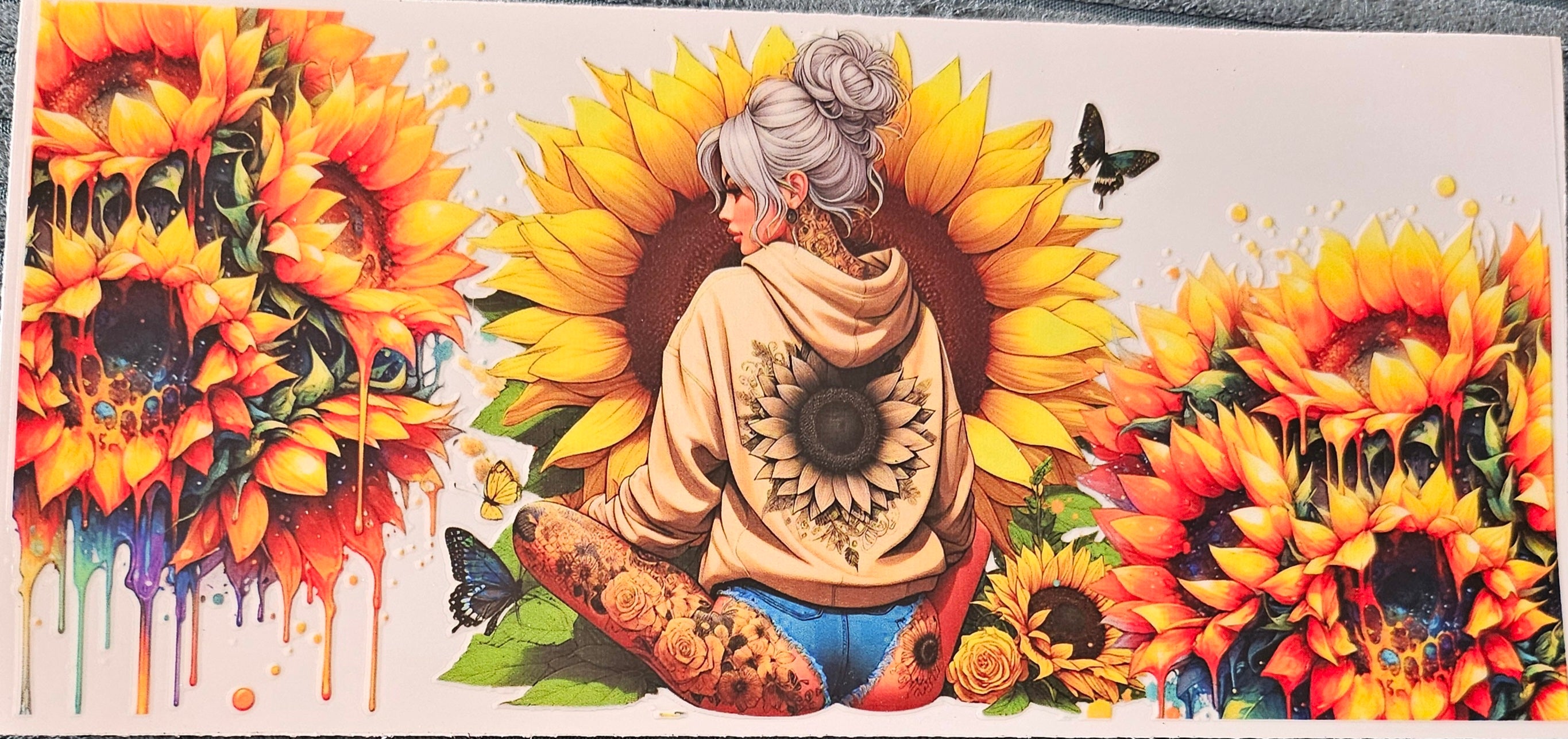 fille fleur